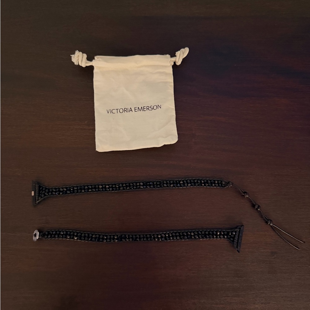 Victoria Emerson Elegant Black Wrap Bracelet